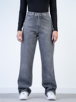 شلوار جین رگولار قد 110 ذغالی کد 132002 - Image 3