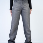 شلوار جین رگولار قد 110 ذغالی کد 132103