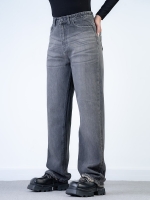 شلوار جین رگولار قد 110 ذغالی کد 132103 - Image 2