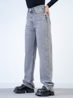 شلوار جین رگولار قد 110 طوسی  کد 132201