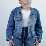 کراپ کت جین کلاسیک کد 14047