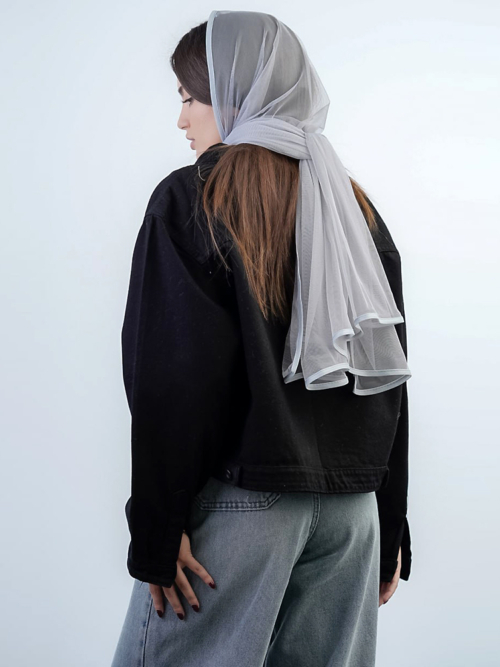کراپ کت زنانه کلاسیک قهوه ای جیب پاکتی کد 14252 - Image 2