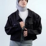 کراپ کت کلاسیک رنگی جیب پاکتی کد 14252