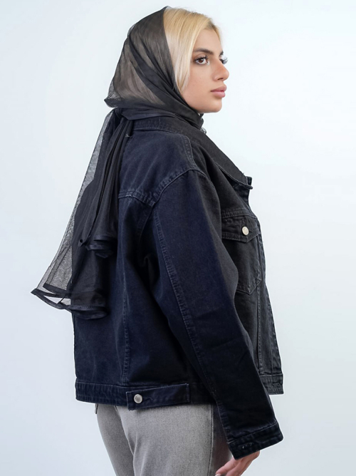مید کت زنانه جین مشکی کد 14854 - Image 2