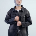 شومیز جین مشکی کد 18518