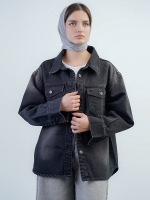 شومیز جین مشکی کد 18518