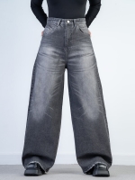 شلوار جین ژفم قد 110 مشکی کد 19805 - Image 3