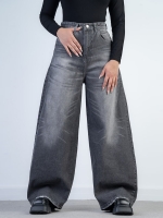 شلوار جین ژفم قد 110 مشکی کد 19805