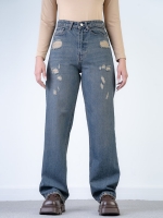 شلوار جین  رگولار قد 110  کد 20370 - Image 3