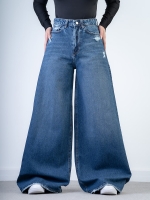 شلوار جین فول بگ قد 110  کد 21018