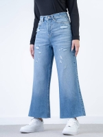 شلوار جین بگ قد 90 دمپا کات کد 21305