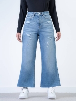 شلوار جین بگ قد 90 دمپا کات کد 21305 - Image 3