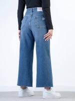 شلوار جین بگ قد 90 دمپا کات کد 21306 - Image 2