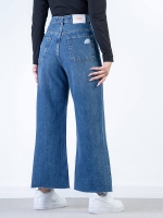 شلوار جین  بگ قد 90 دمپا کات  کد 21307 - Image 2