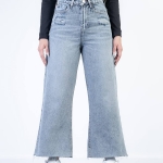 شلوار جین بگ قد 90 دمپا کات کد 21310