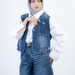 کت وست جین بدون یقه کد 21422