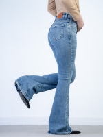 شلوار جین بوت کات قد 110 کش کد 21508 - Image 4