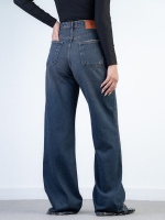 شلوار جین  بگ قد 110 دمپا بشکاف  کد 21572 - Image 2
