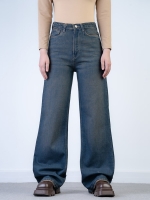 شلوار جین بگ قد 110 کم کش  کد 21590