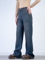 شلوار جین بگ قد 110 کم کش  کد 21590 - Image 3