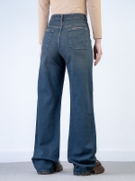 شلوار جین بگ قد 110 کم کش  کد 21590 - Image 2