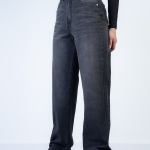 شلوار جین رگولار قد 110 مشکی کد 21622