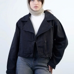 کت  کراپ گلدن یقه انگلیسی کد 63042