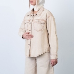 شومیز جین کرم کد 15252