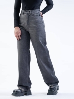 شلوار جین رگولار پلاس قد 110 مشکی کد 19784