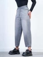 شلوار جین بالن قد 90 طوسی کد 19933