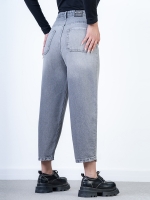 شلوار جین بالن قد 90 طوسی کد 19933 - Image 2