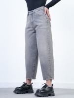 شلوار جین بالن قد 90 طوسی کد 19939 - Image 4