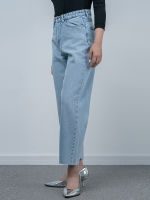 شلوار جین رگولار قد 90 دمپا کات کد 20301