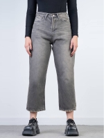 شلوار جین رگولار قد 90 مشکی کد 20397 - Image 3