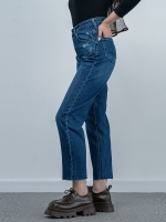 شلوار جین استریت قد 90 دمپا کات کد 20410 - Image 4