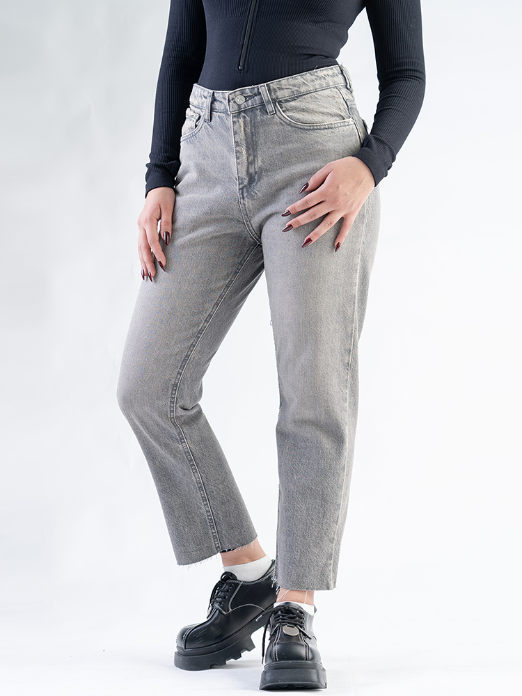 20552 (1) شلوار جین استریت قد 90 دمپا کات کد 20552 - Image 1