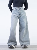 شلوار جین فول بگ قد 110 کد 21012