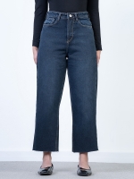 شلوار جین رگولار قد 90 دمپا کات کد 21225 - Image 3