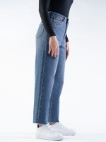 شلوار جین رگولار قد 90 دمپا کات کد 21226 - Image 2