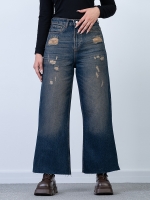 شلوار جین بگ قد 90 دمپا کات کد 21308 - Image 2