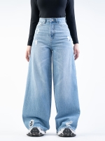 شلوار جین شافل قد 110 کد 21321 - Image 5