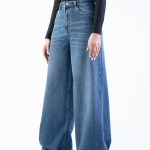 شلوار جین شافل قد 110 کد 21406