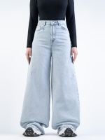 شلوار جین شافل قد 110 کد 21408