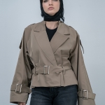 کت بارانی زنانه کد 21451