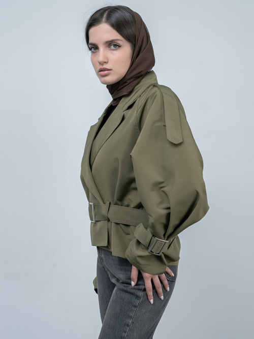 کت بارانی زنانه کد 21452 - Image 3