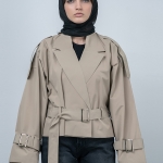 کت بارانی زنانه کد 21455