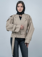 کت بارانی زنانه کد 21455 - Image 3