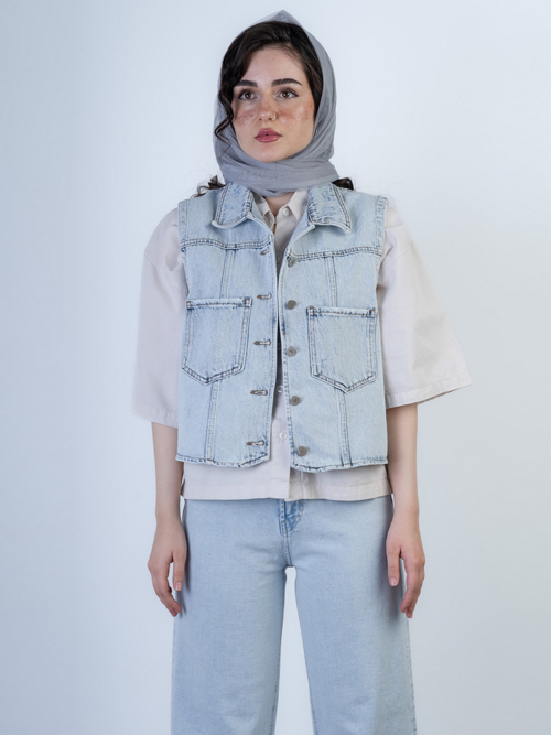 وست زنانه جین کد 21467 - Image 3