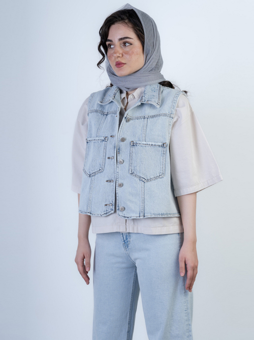 وست زنانه جین کد 21467 - Image 2
