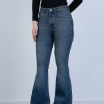 شلوار جین بوت کات دمپا ریش قد 110 کش کد 21482